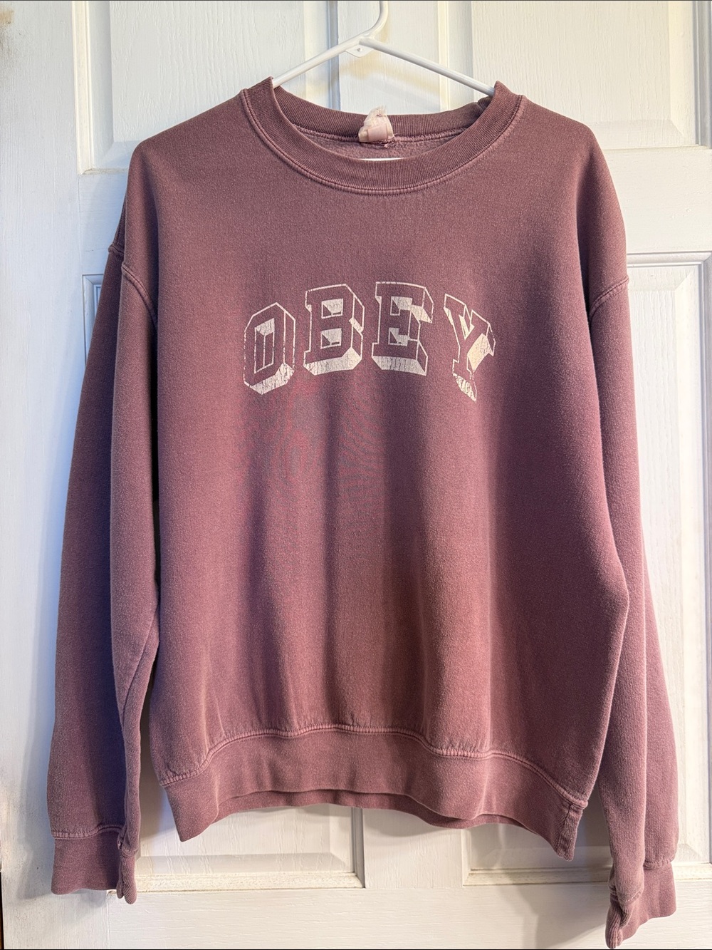 Obey Dusty Mauve Crewneck Sweatshirt